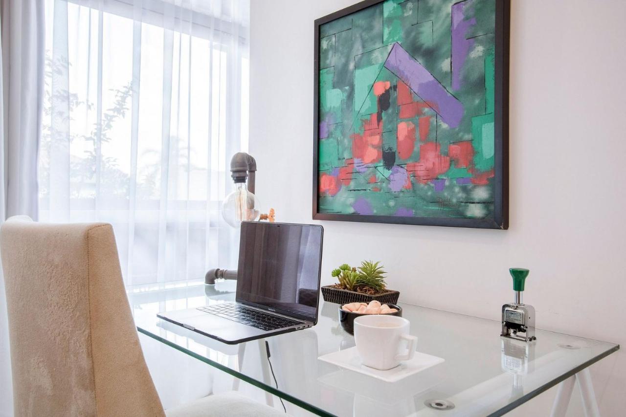Loft Design, Amplo, Modern Com Ar Condicionado Em Alto De Pinheiros Apartment São Paulo Luaran gambar